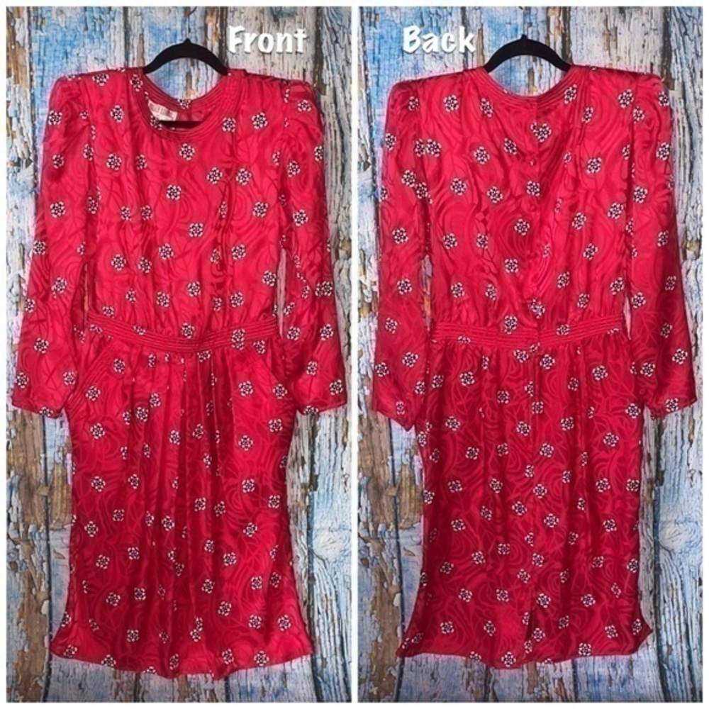 Vintage Maggy London Jeannene Booher Silk Dress